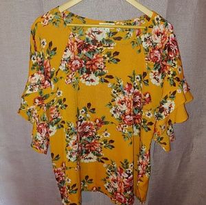Umgee Floral Blouse